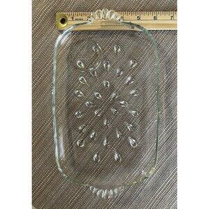 Vintage Hazel Atlas Glass Teardrop Snack Tray Luncheon PLATE ONLY